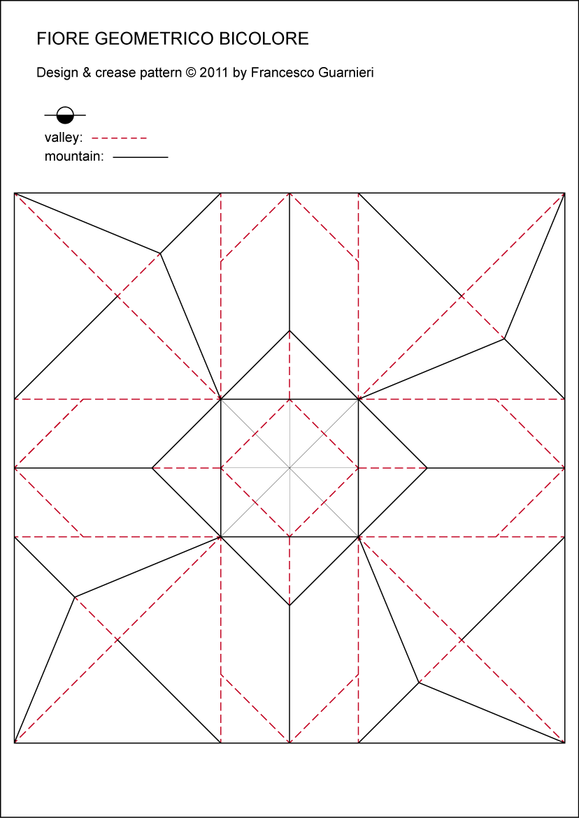 How to make Bicolor Geometric Paper Star Origami | Paper Origami Guide